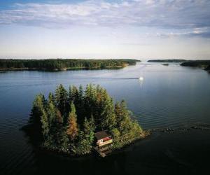 Puzzle Νησί στη Βαλτική Θάλασσα, τη Φινλανδία